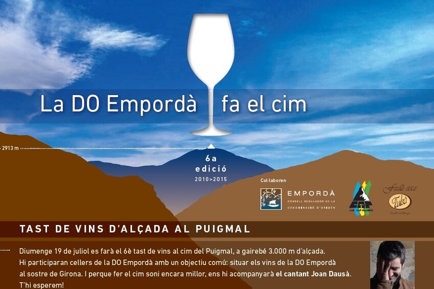 La sisena edició del tast DO Empordà al cim del Puigmal inclourà una actuació del cantant Joan Dausà